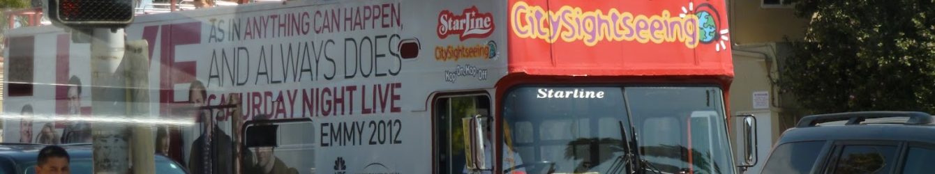 Los Angeles hop-on hop-off city sightseeing tour bus